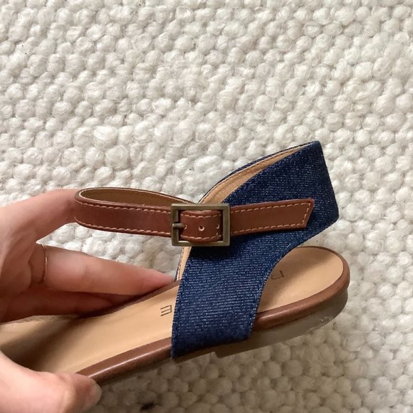 Rampage corinna floral denim pointed sandal flats - Picture 7 of 10